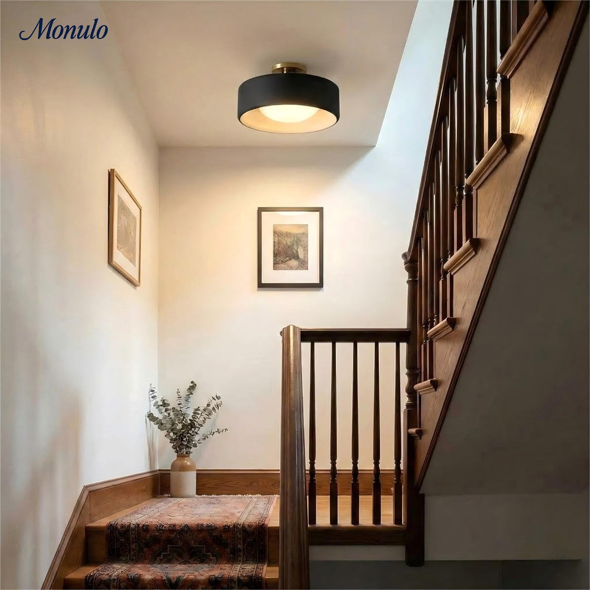 Cerova Scandinavian Porcelain Flush Mount Ceiling Light for Kitchens