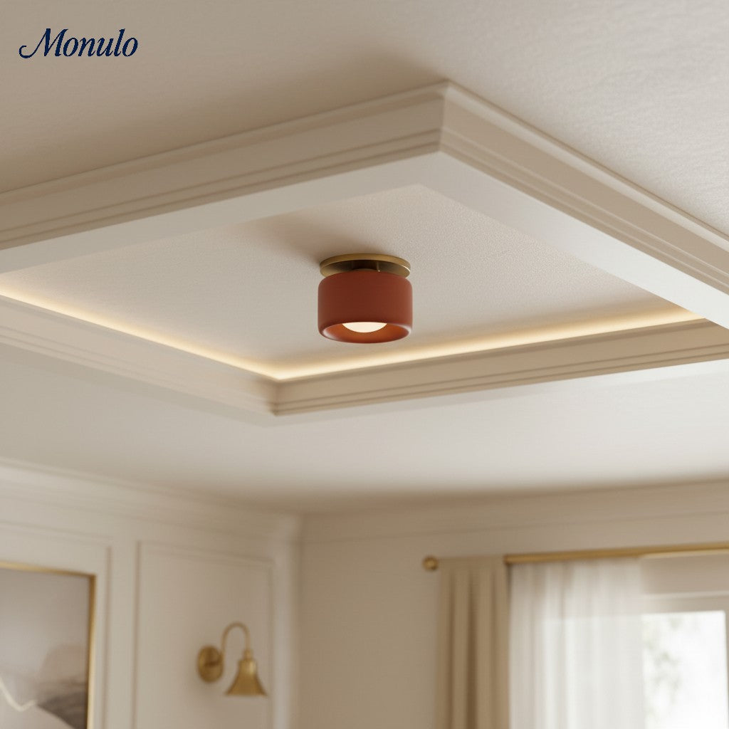 Cerova Scandinavian Porcelain Flush Mount Ceiling Light for Kitchens