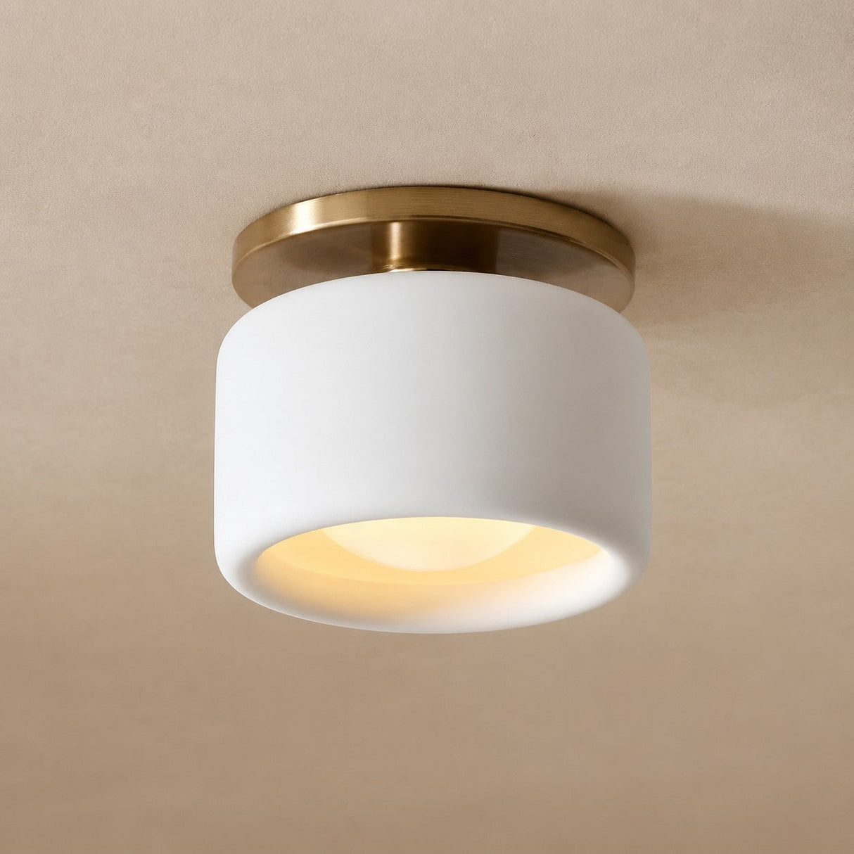 Cerova Scandinavian Porcelain Flush Mount Ceiling Light for Kitchens