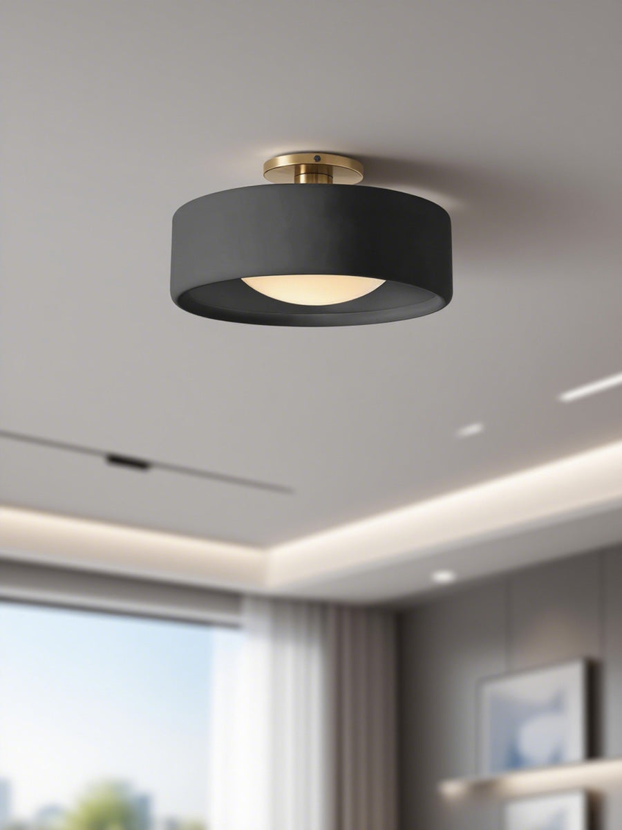 Cerova Scandinavian Porcelain Flush Mount Ceiling Light for Kitchens