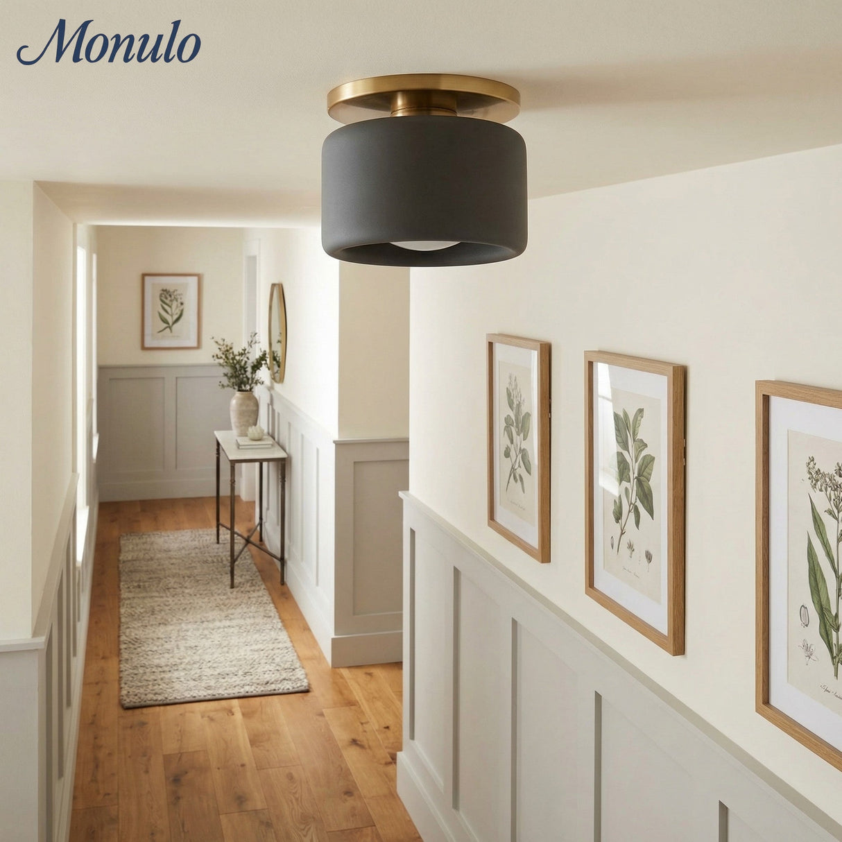 Cerova Scandinavian Porcelain Flush Mount Ceiling Light for Kitchens