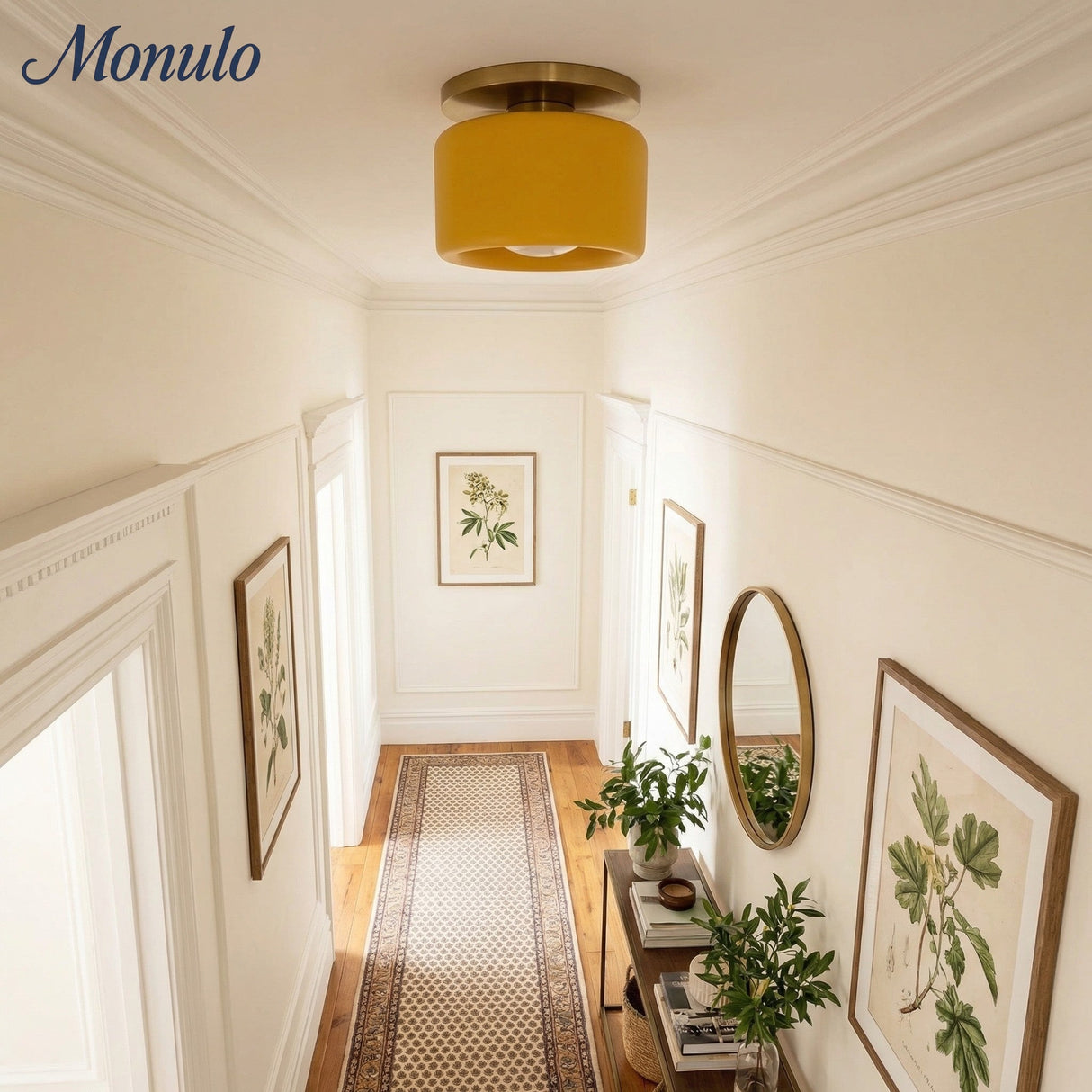 Cerova Scandinavian Porcelain Flush Mount Ceiling Light for Kitchens