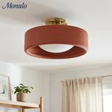 Cerova Scandinavian Porcelain Flush Mount Ceiling Light for Kitchens