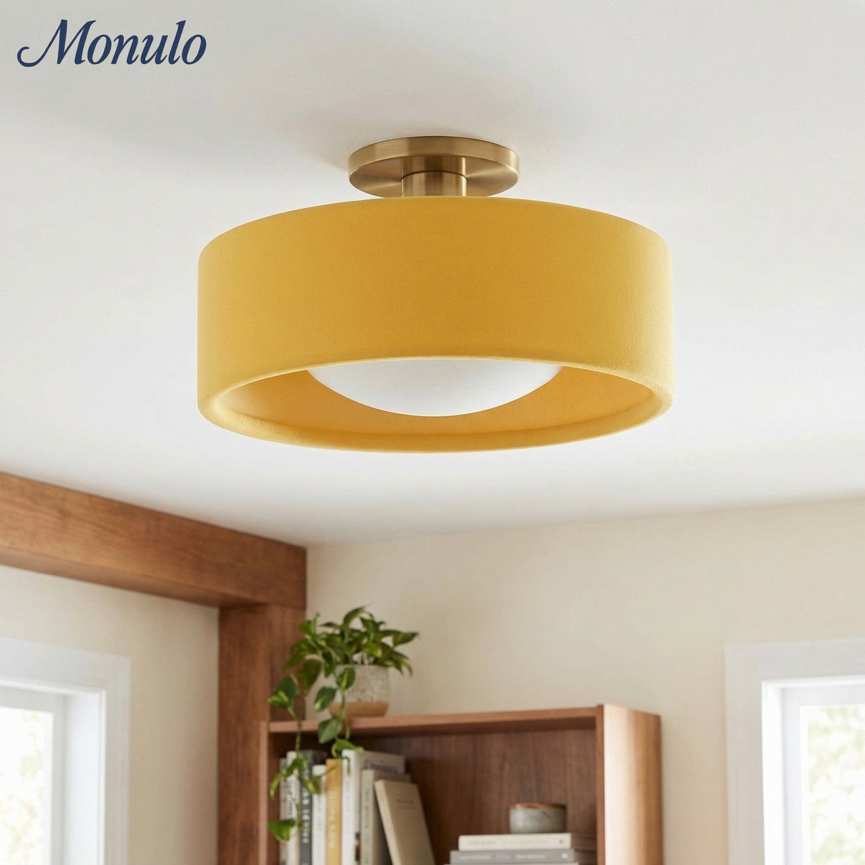 Cerova Scandinavian Porcelain Flush Mount Ceiling Light for Kitchens