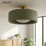 Cerova Scandinavian Porcelain Flush Mount Ceiling Light for Kitchens