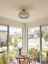 Cerova Scandinavian Porcelain Flush Mount Ceiling Light for Kitchens
