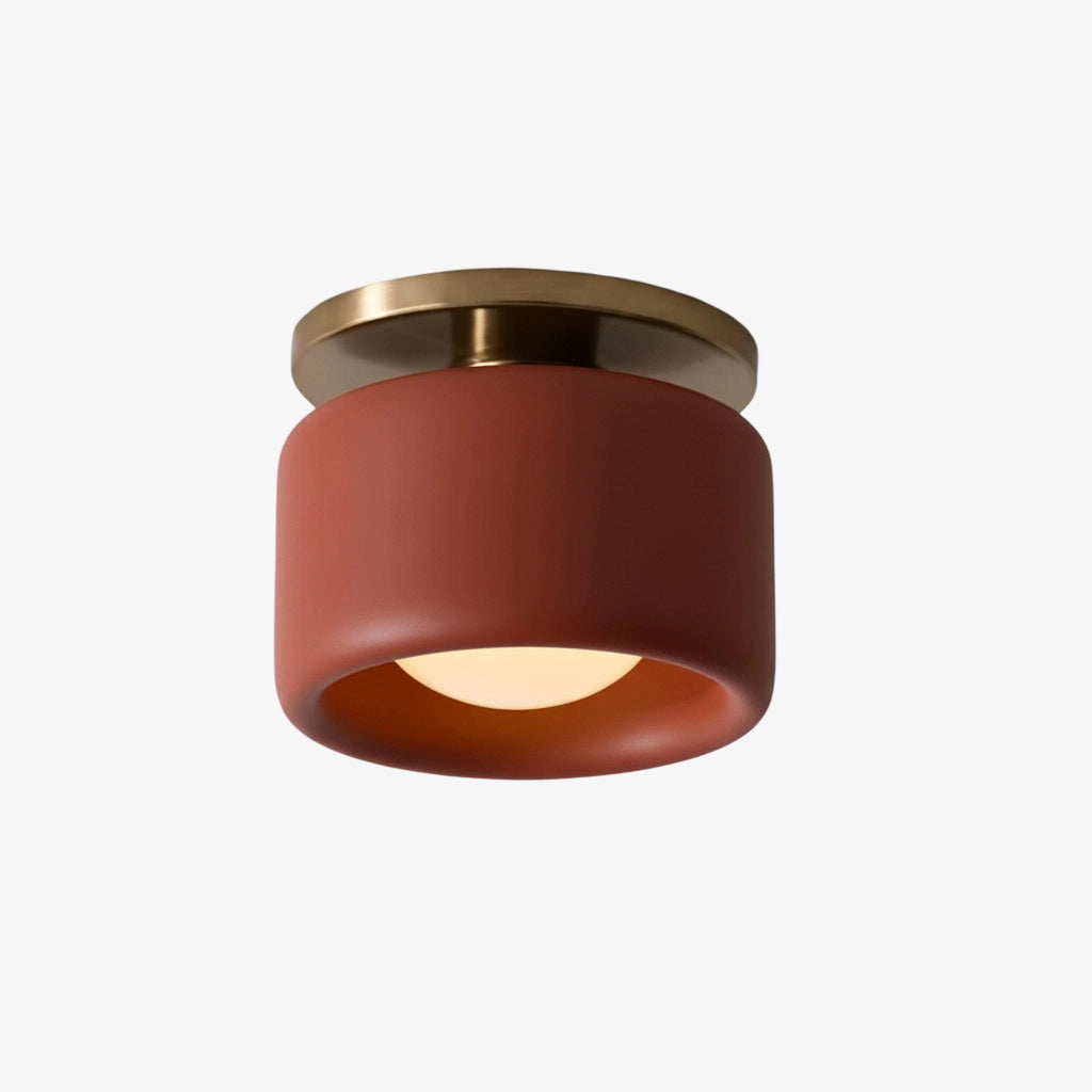 Cerova Scandinavian Porcelain Flush Mount Ceiling Light for Kitchens