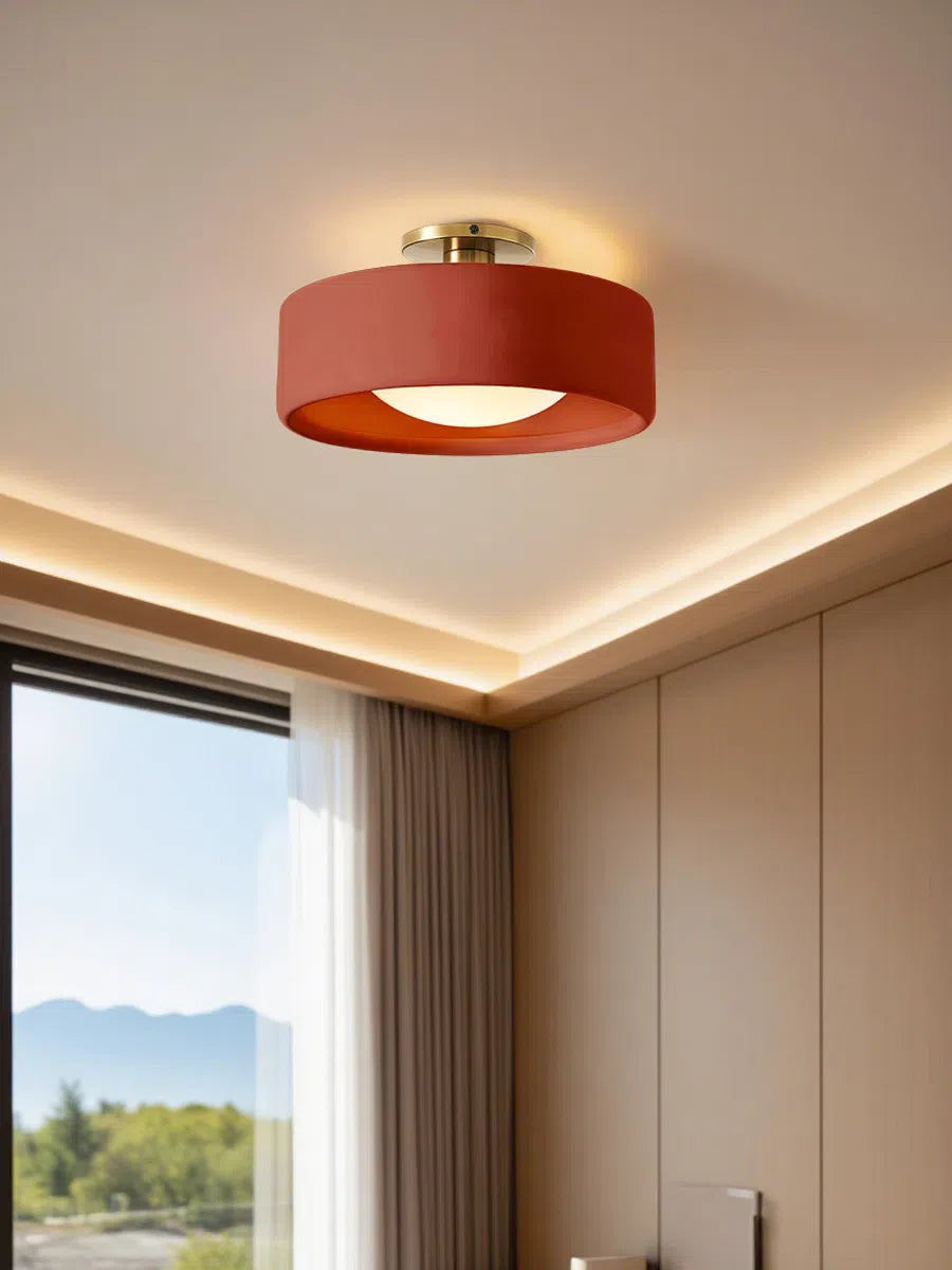 Cerova Scandinavian Porcelain Flush Mount Ceiling Light for Kitchens