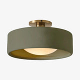 Cerova Scandinavian Porcelain Flush Mount Ceiling Light for Kitchens