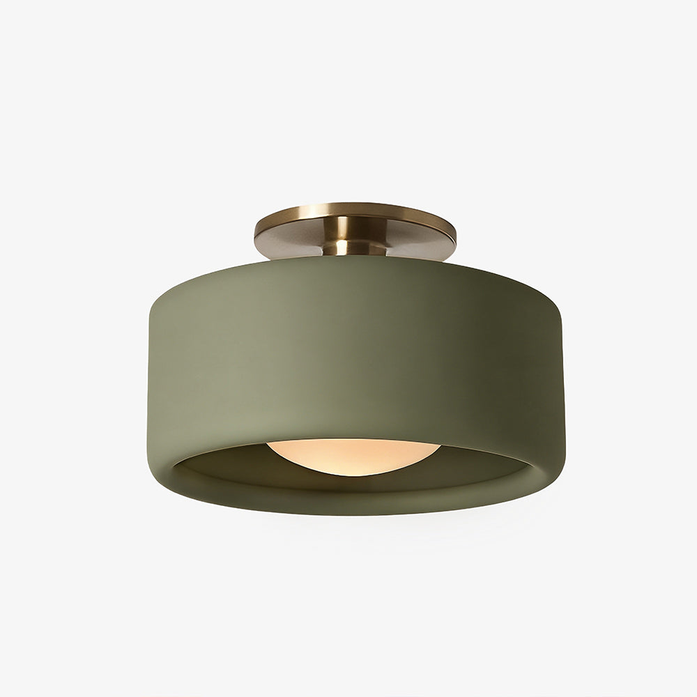 Cerova Scandinavian Porcelain Flush Mount Ceiling Light for Kitchens